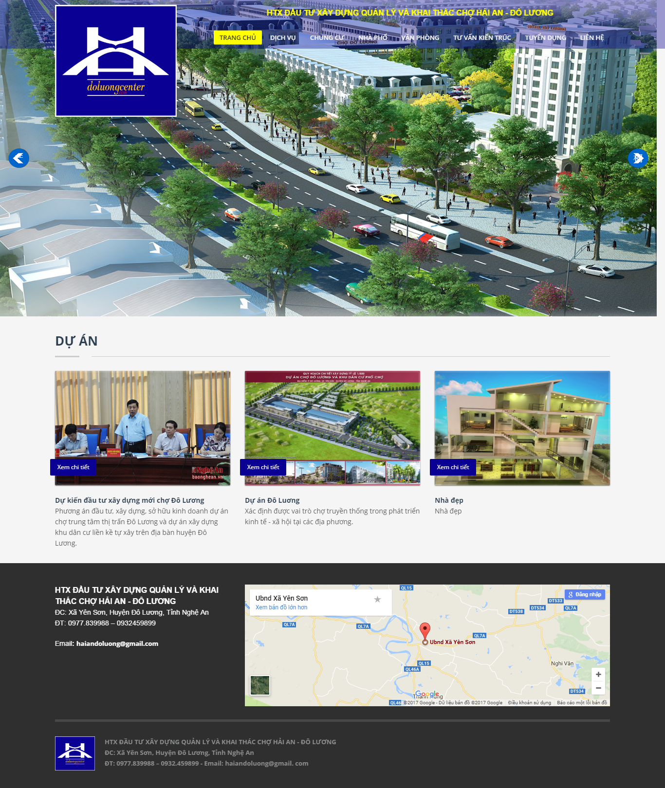 Thiết kế Web mới doluongcenter.com